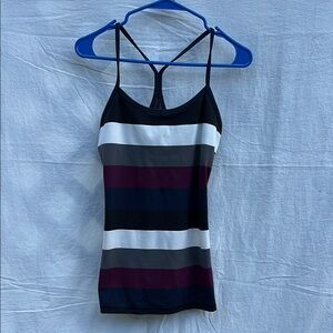 Lululemon Striped Power Y Tank Top